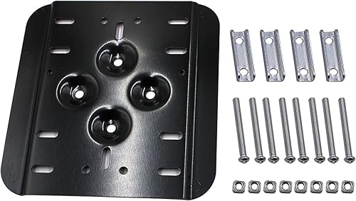 Miniatura 2 de LOSTAR Placa de montaje individual para J-e-e-p, ATV, UTV, Polaris RZR, Yam-aha, Can-Am, Hon-da, latas de combustible