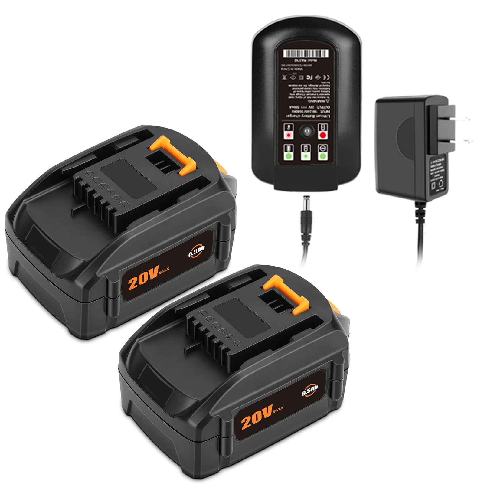 SKYON 20V 6.5Ah WA3578-2 Battery Replacement For 20V 6.0Ah WA3671 5.0Ah - View #2
