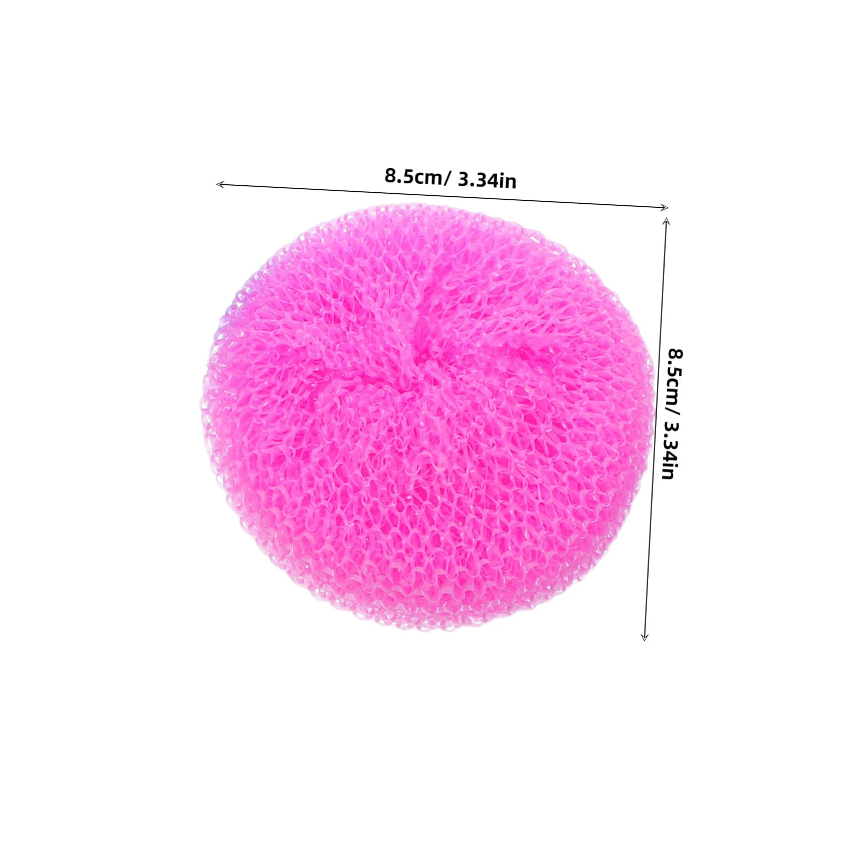 Beavorty 20pcs Round Plastic Dishwashing Brushes Kitchen Scrub Brush for Dishes Pans and Pots Reusable Mesh Scrubber for Household Cleaning