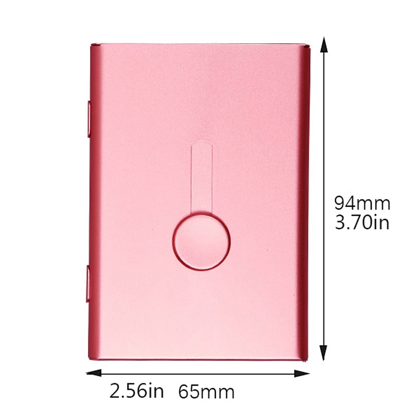 TOMYEUS Etui na wizytówki Etui na wizytówki ze składaną funkcją Etui na wizytówki ze stali nierdzewnej Etui na karty dla mężczyzn i kobiet Etui na nazwiska (Kolor: Żółty)