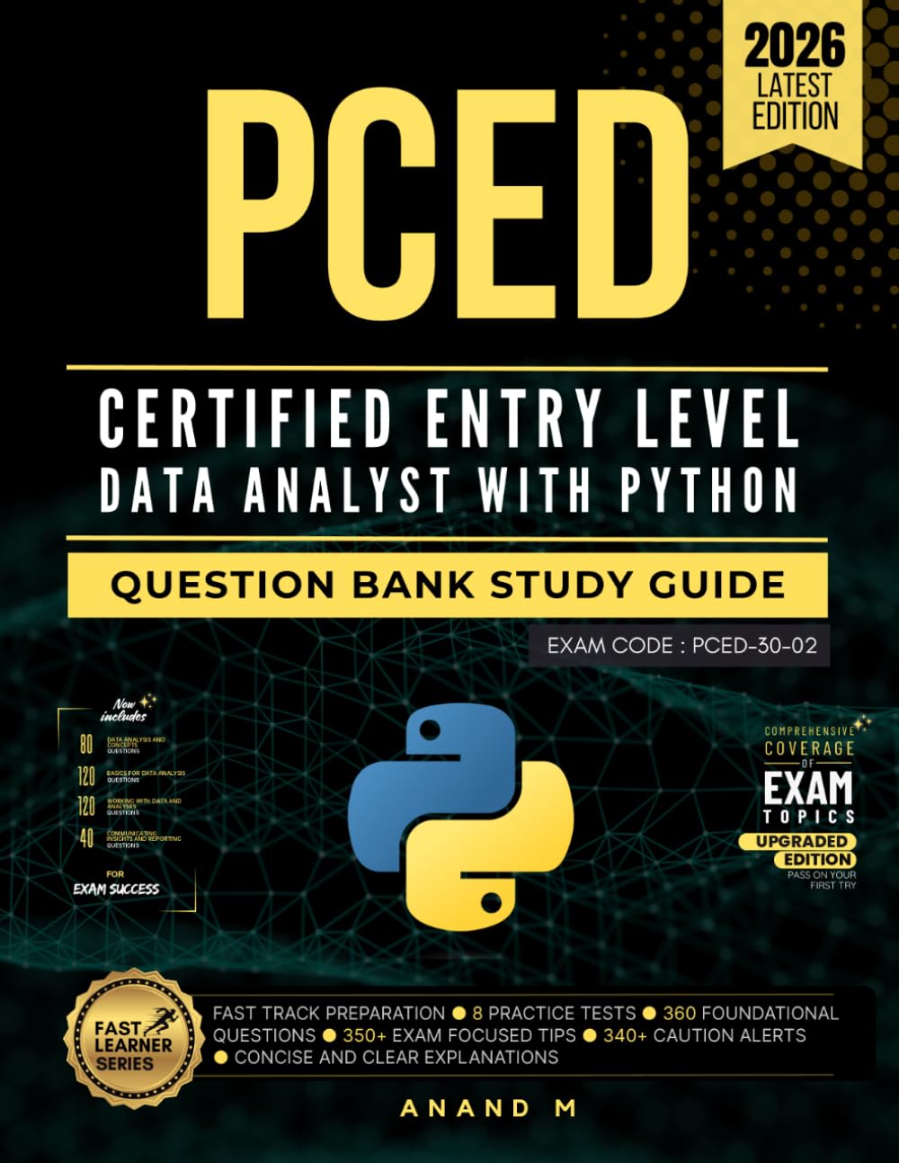 PCED – Certified Entry-Level Data Analyst With Python , Question Bank Study Guide
