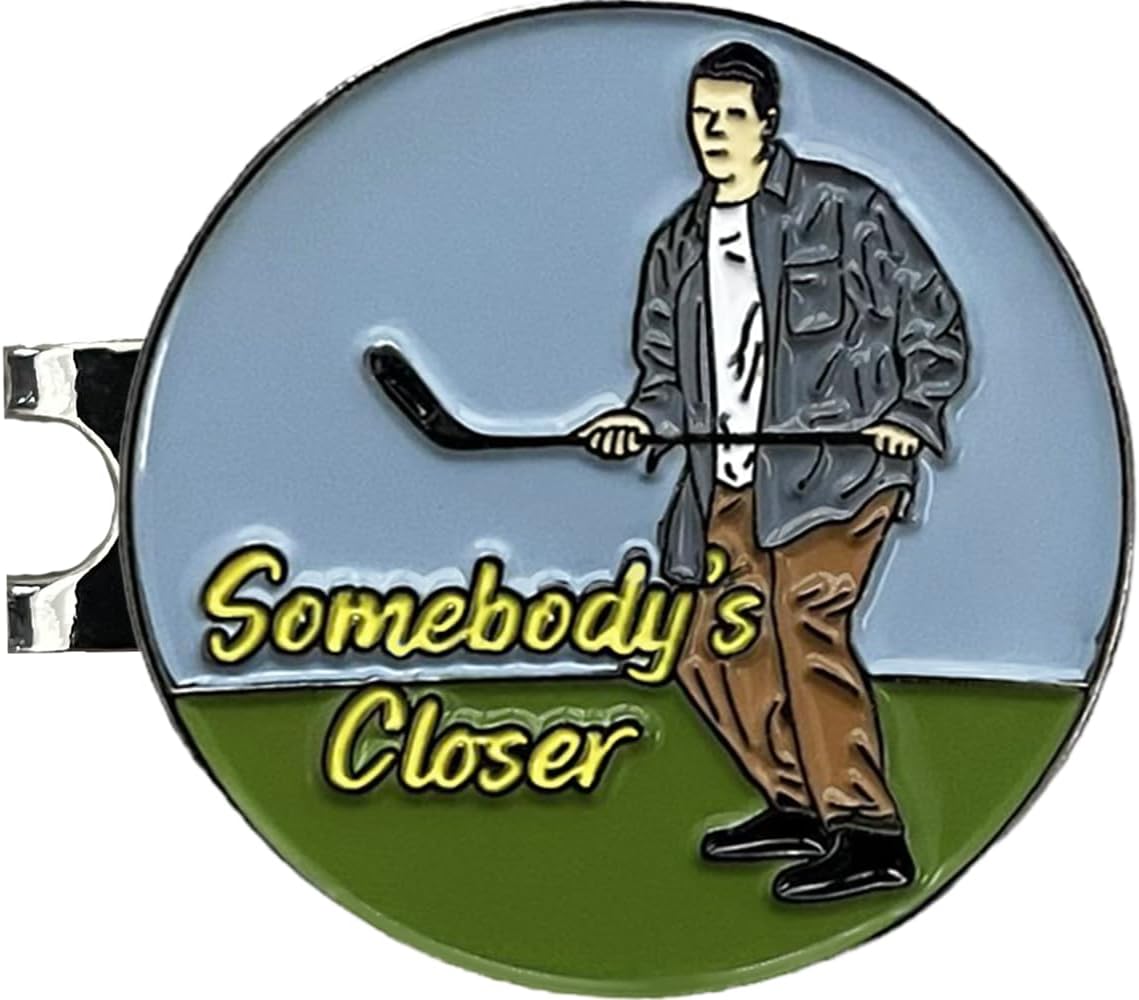 Balanced Co. Funny Golf Hat Clip with Enamel Magnetic Ball Marker
