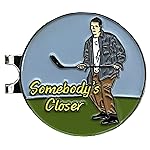 Balanced Co. Funny Golf Hat Clip with Enamel Magnetic Ball Marker (Happy Place)