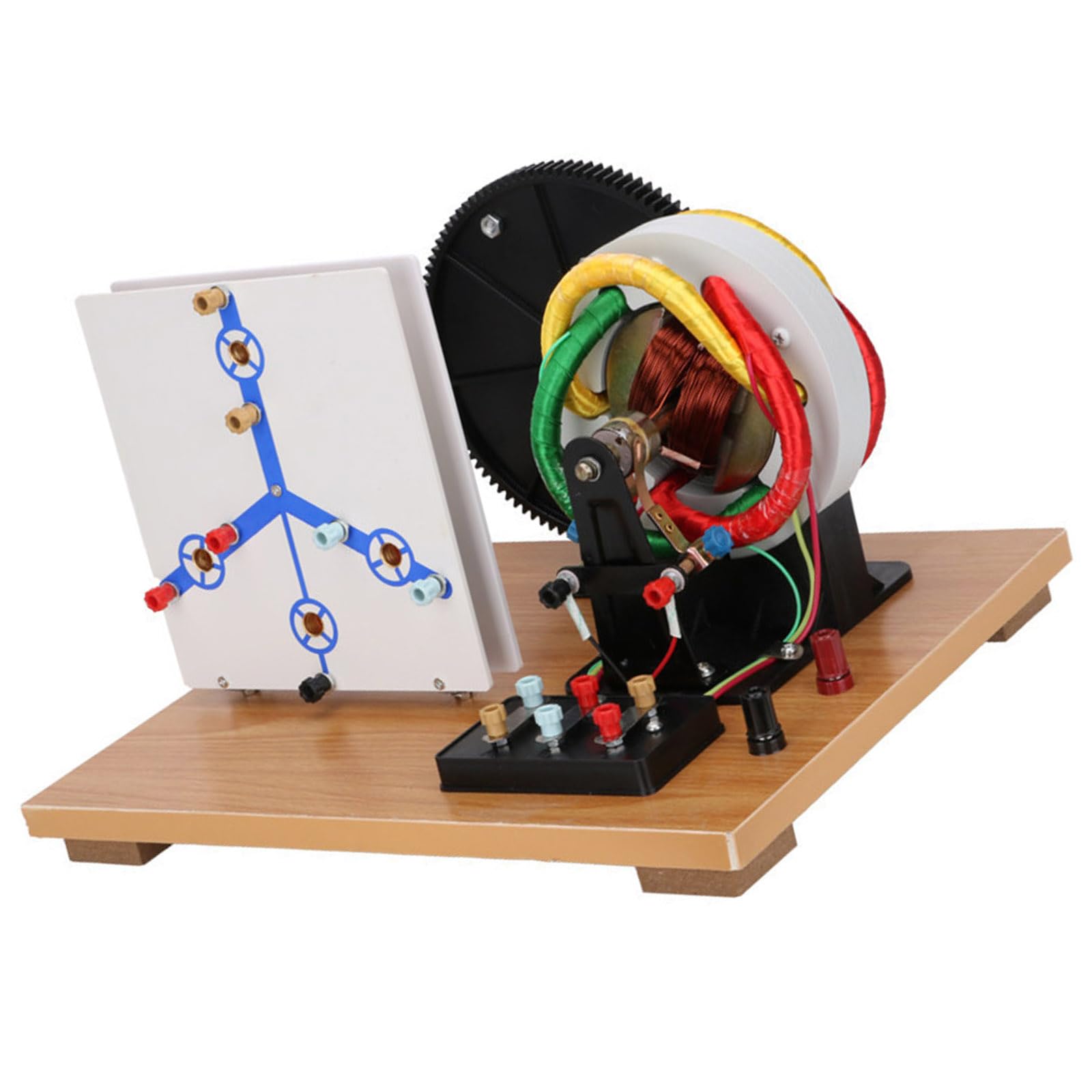 Generador de experimentos de circuito de física con manivela manual