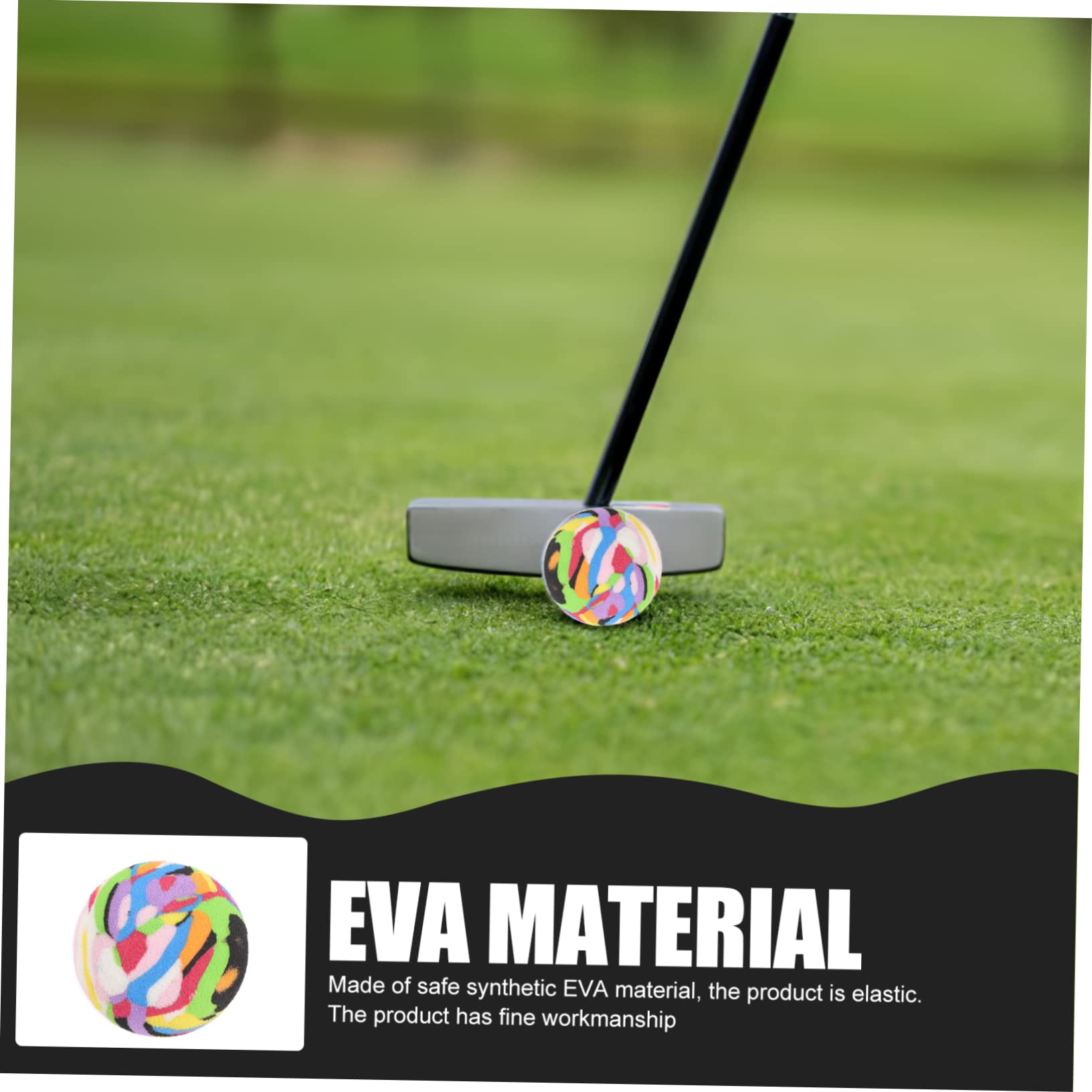 ifundom Übe Ballschwing Gebrauchte Golfbälle Üben Flugtrainingsbälle Ausbildung Tragenresistente Golfen Schaumstoff-golfbälle Eva