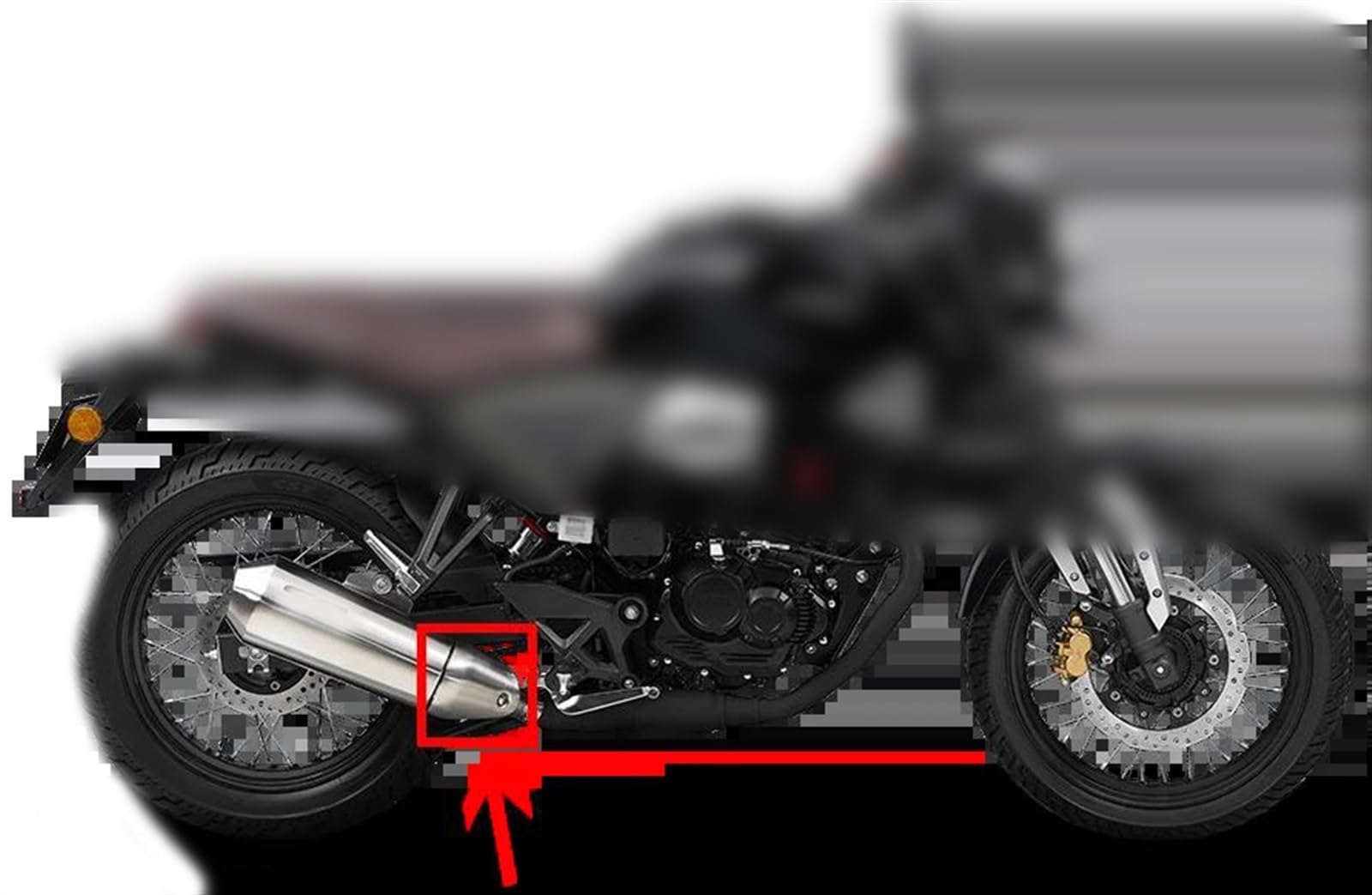 Protector De Tubo Escape Motocicleta Negro, Calor, Cubierta Antiescaldaduras Fibra Carbono para CB190SS CB 190 SS 2017-2022