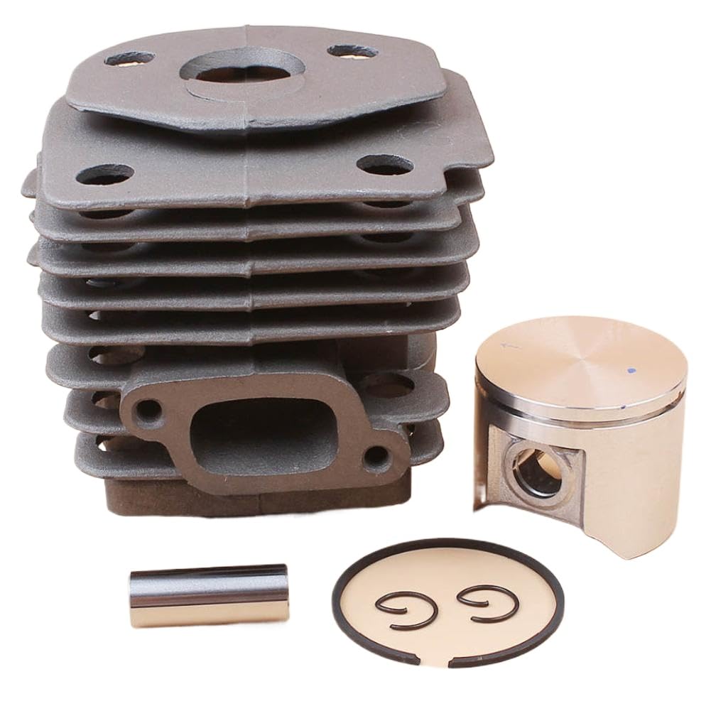 Cylinder Head Piston Kit 47mm Replacement Part for Chainsaw Engine Repair Compatible with 359 357 357XP