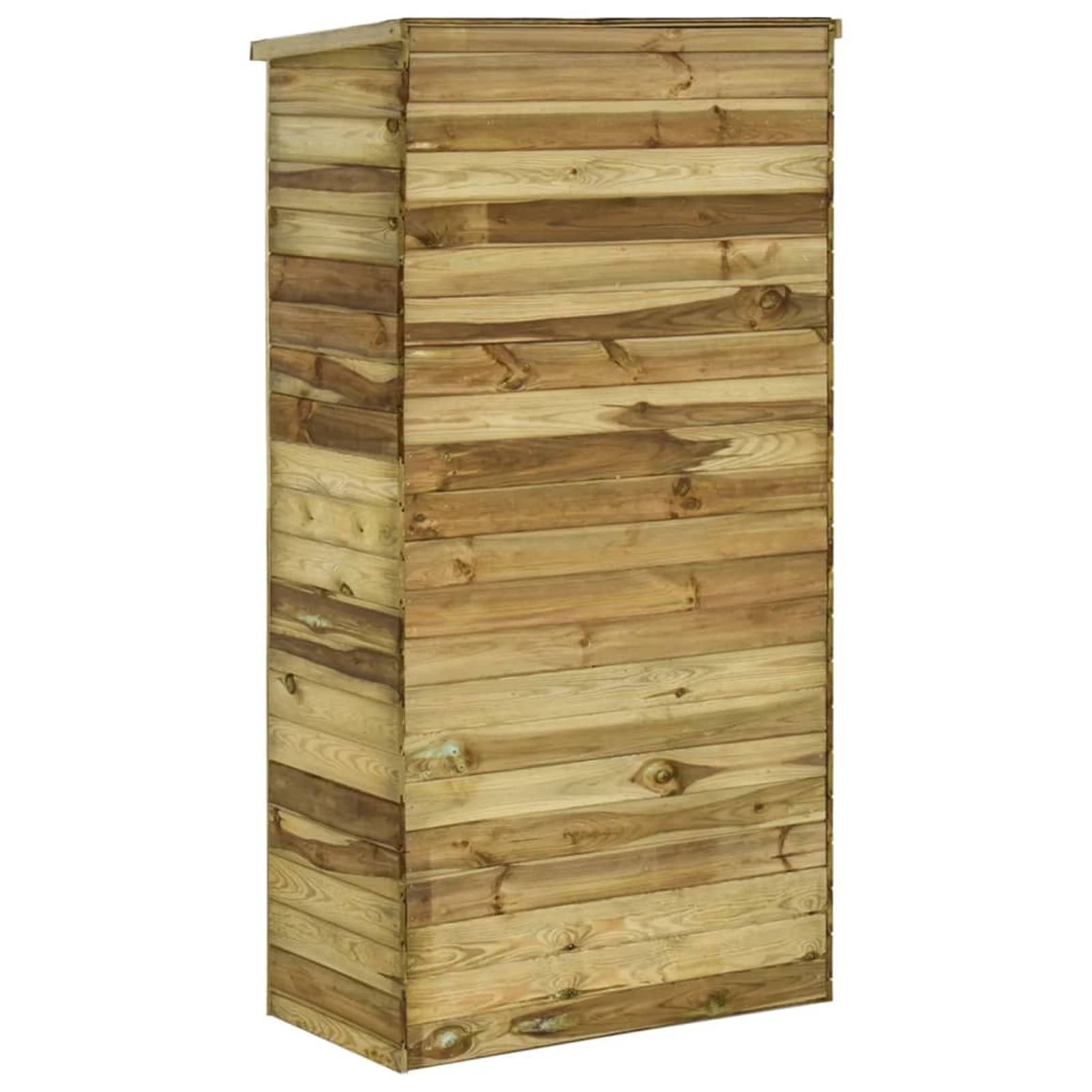 Tidyard Cobertizo Caseta de Jardín Exterior Armario Herramientas de Jardinería Caseta Herramientas Jardín Cobertizo Organizadador,con 3 estantes y 1 Compartimento Grande Madera Pino 85x48x177 cm