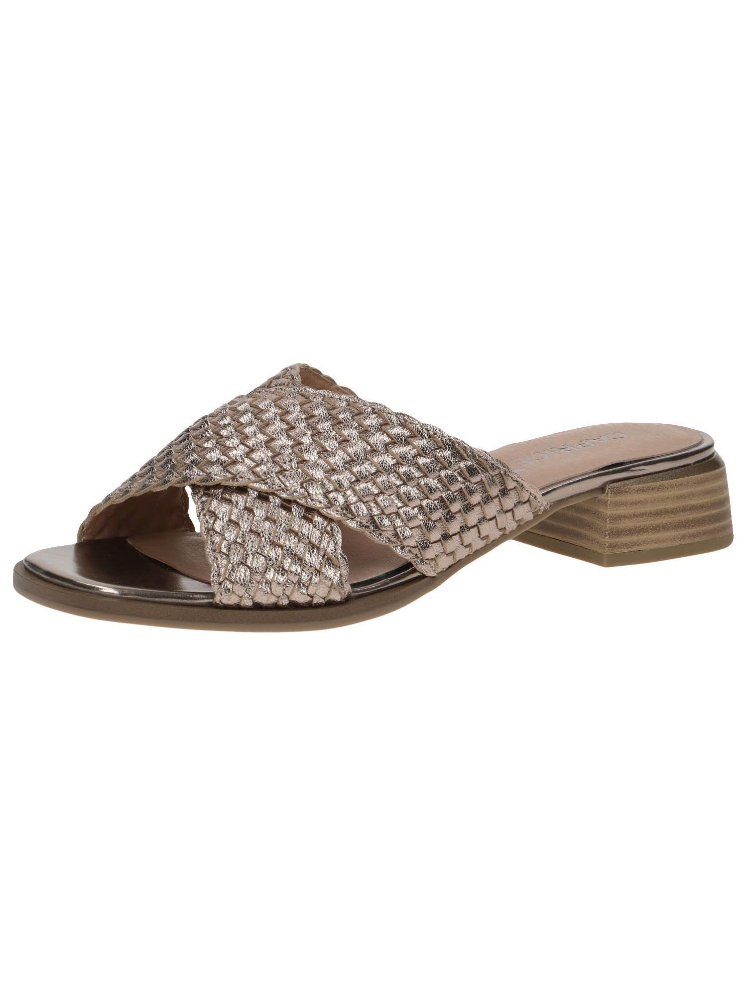 CAPRICE Women's 9-9-27200-20 Heel Mules, Taupe, 8 UK
