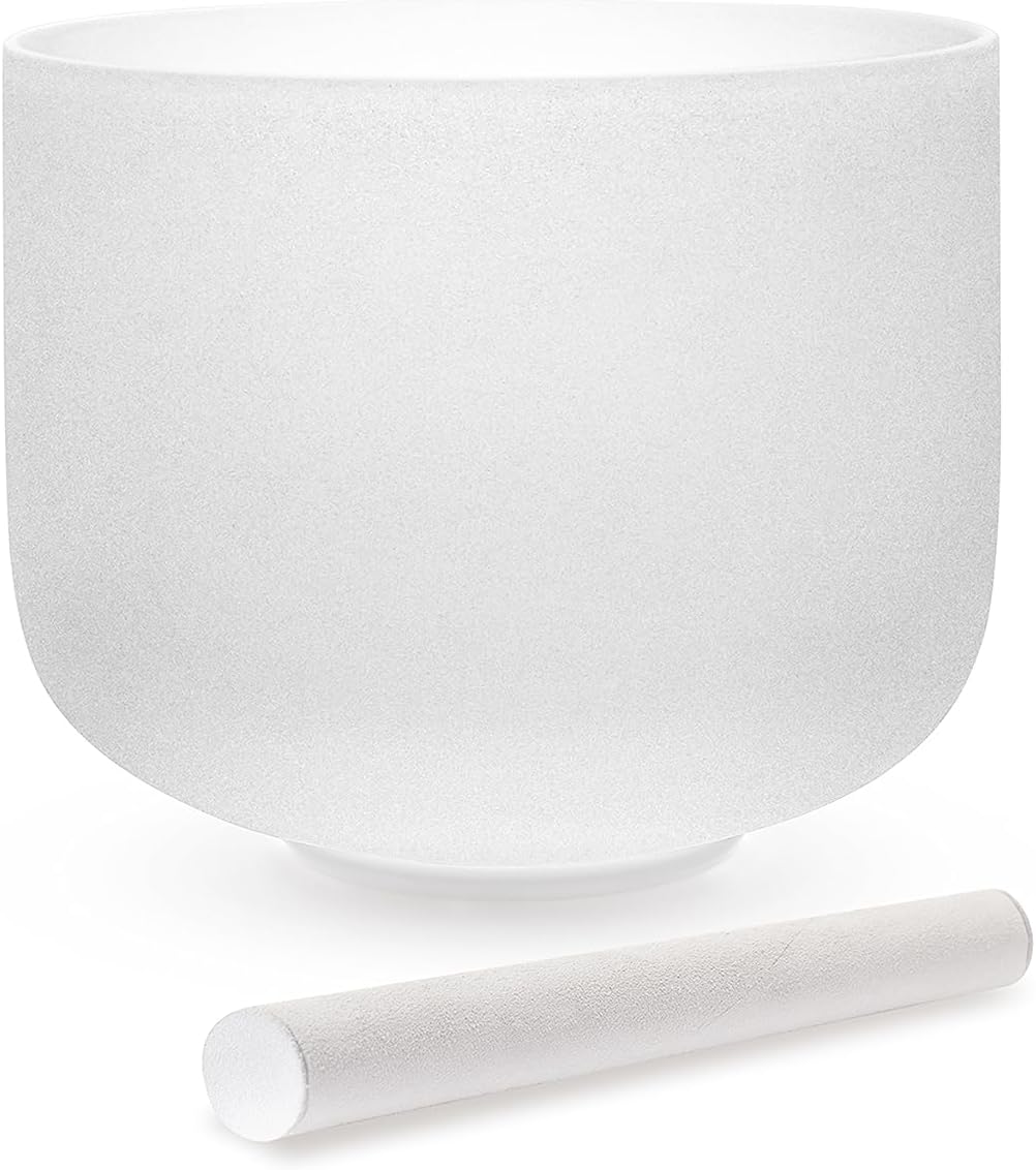 Amazon ALIOTH A Note クリスタルシンギングボウル 第三の目 チャクラ 9インチ シンギングボウルマレット付き ベル