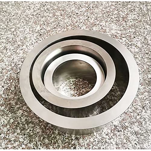 Image of Drop-in Trash Chute - 304 Stainless Steel Round Built-in Countertop Waste Trash Chute Grommet, Brushed Finish