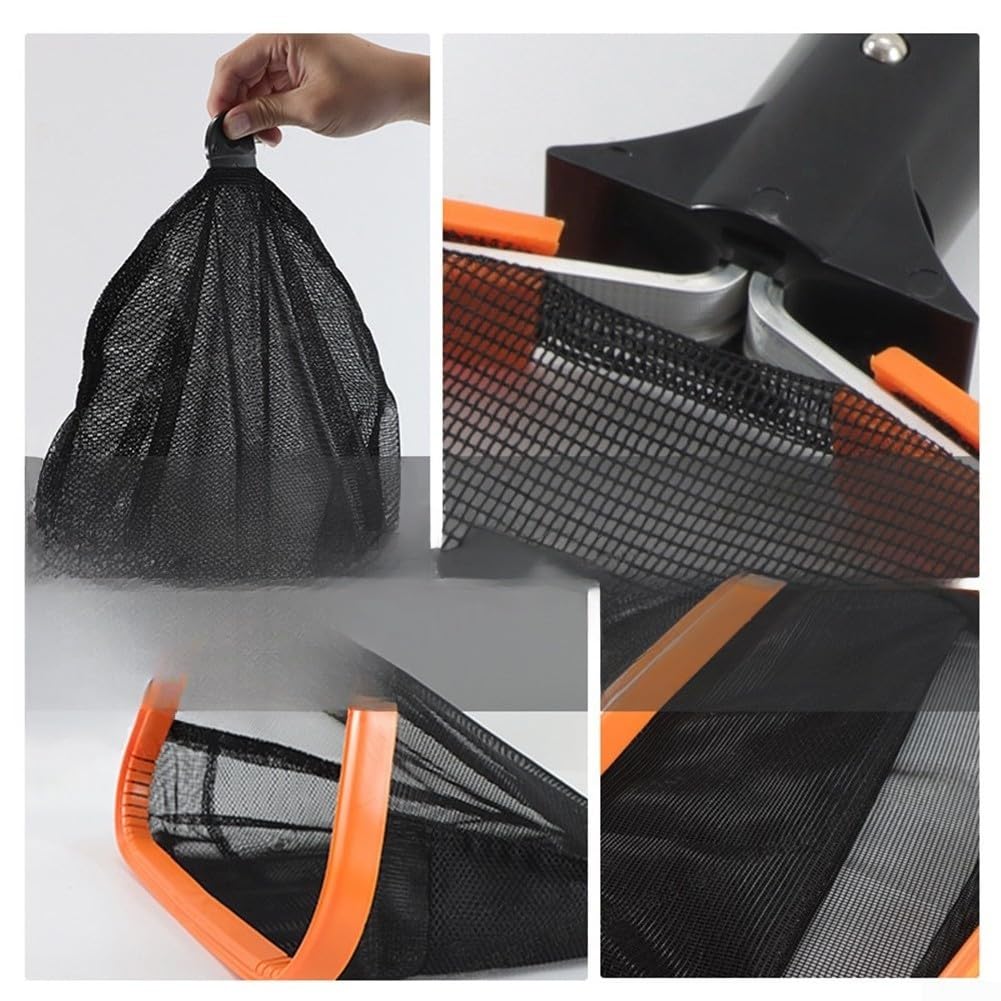 Yuanpgky Épuisette de piscine avec double couche pour sac en maille ultra fine, cadre en aluminium de grande capacité pour un retrait efficace des débris des piscines, jacuzzis et