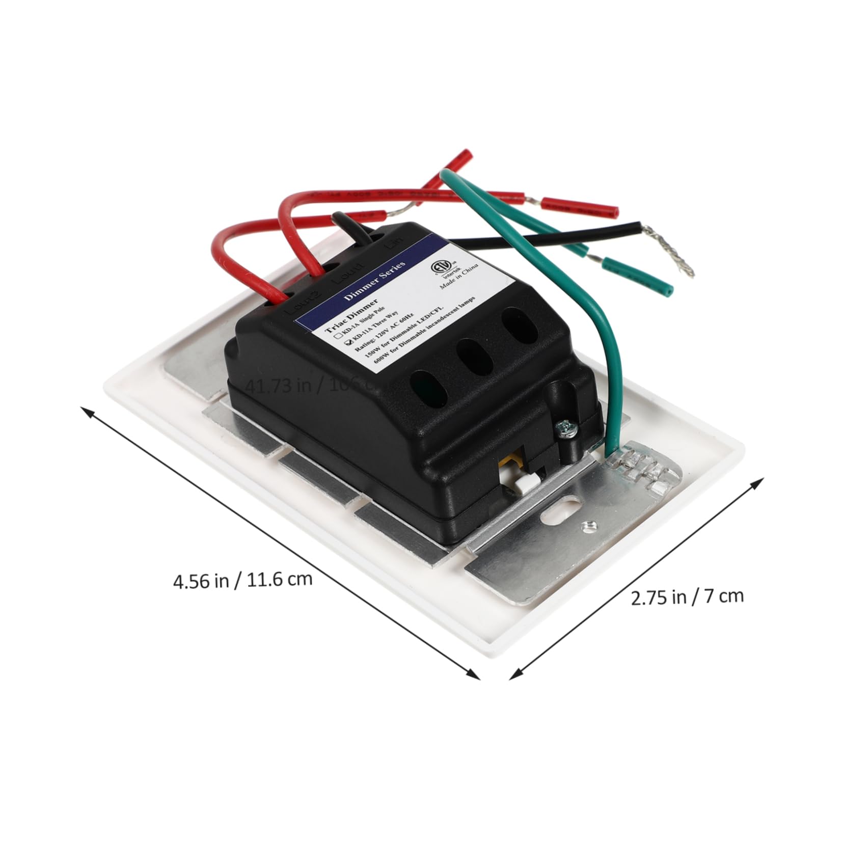 VILLCASE 2 Stück Dimmer schalter Dimmer für LED-Leuchten Dimmerschalter für LED -kompatibler Dimmschalter modern -Dimmer Lichtdimmer -Schiebedimmer Aluminiumlegierung Weiß