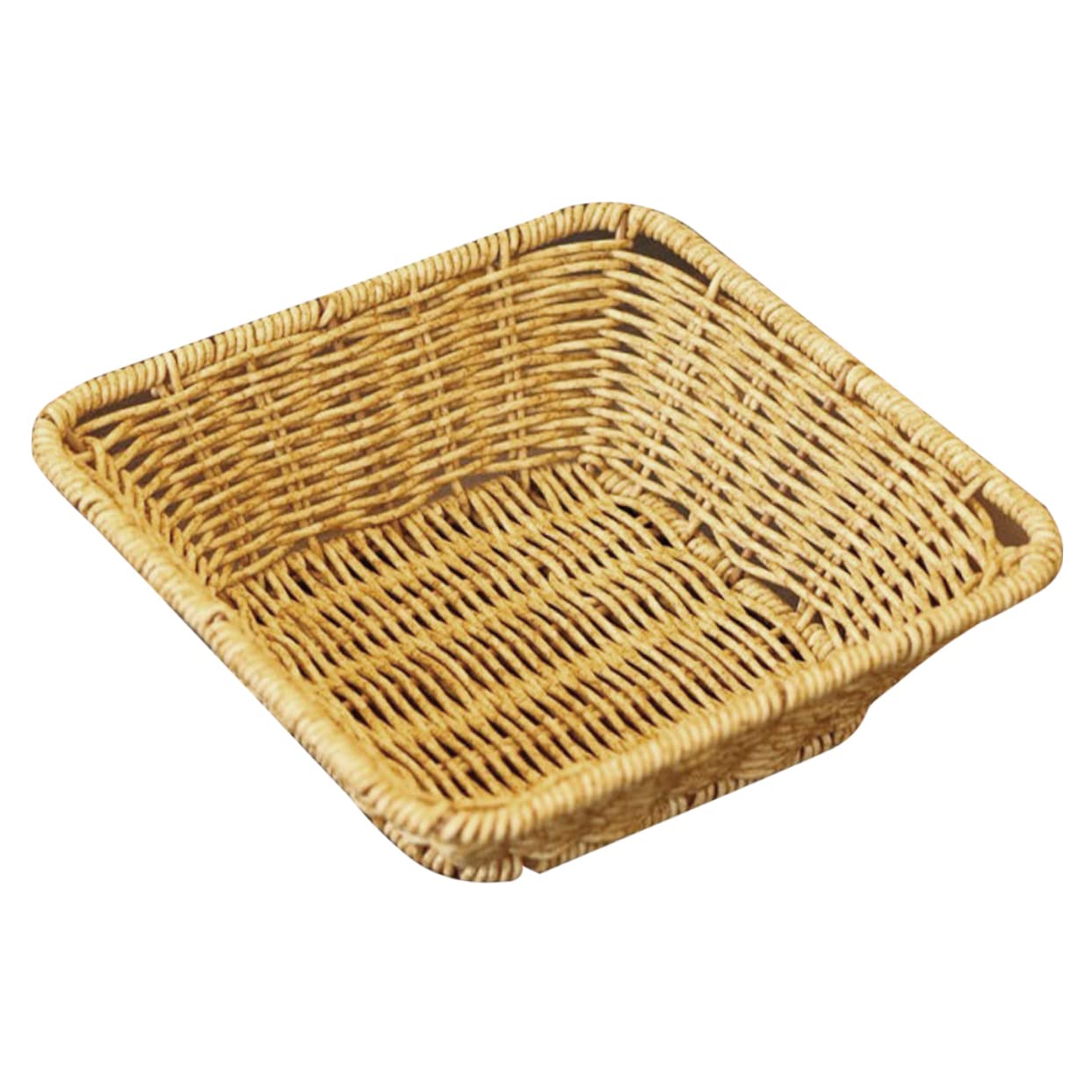 GRIRIW Woven Fruit Basket Woven Storage Baskets Woven Fruits Basket Laundry Baskets Rattan Storage Basket Kid Laundry Basket Fruit Storage Baskets Basket for Toys Pp Khaki re-usable