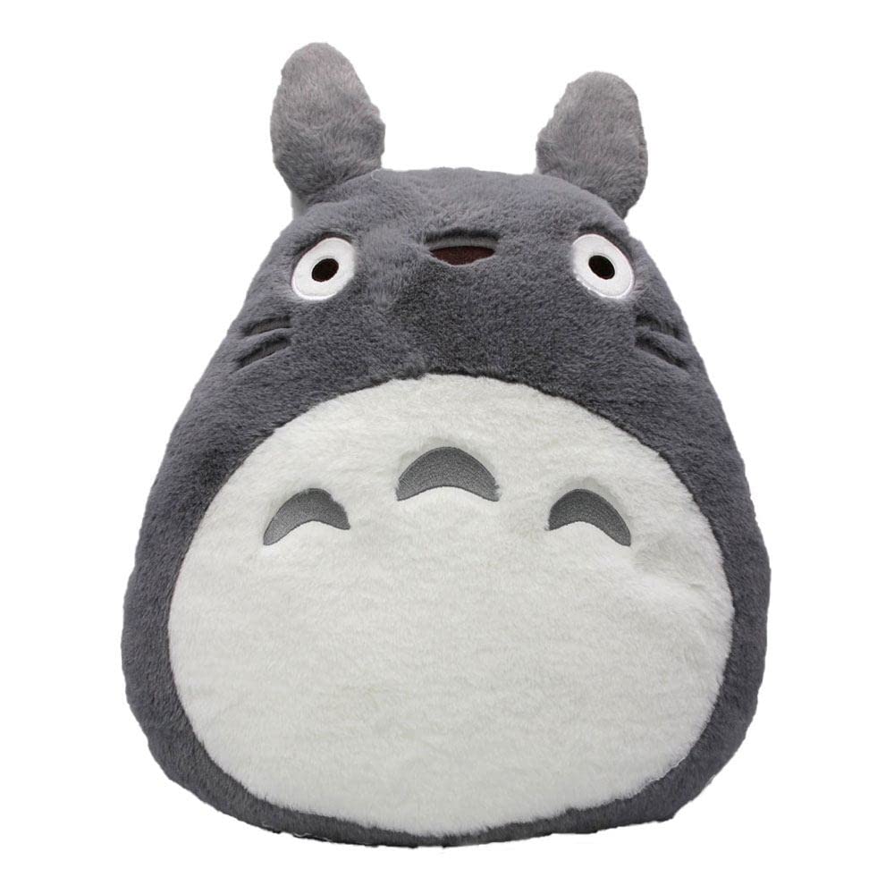 Mein Nachbar Totoro Plüsch- Kissen Totoro grau grau/weiß,aus 100% Polyester, in Polybeutel.