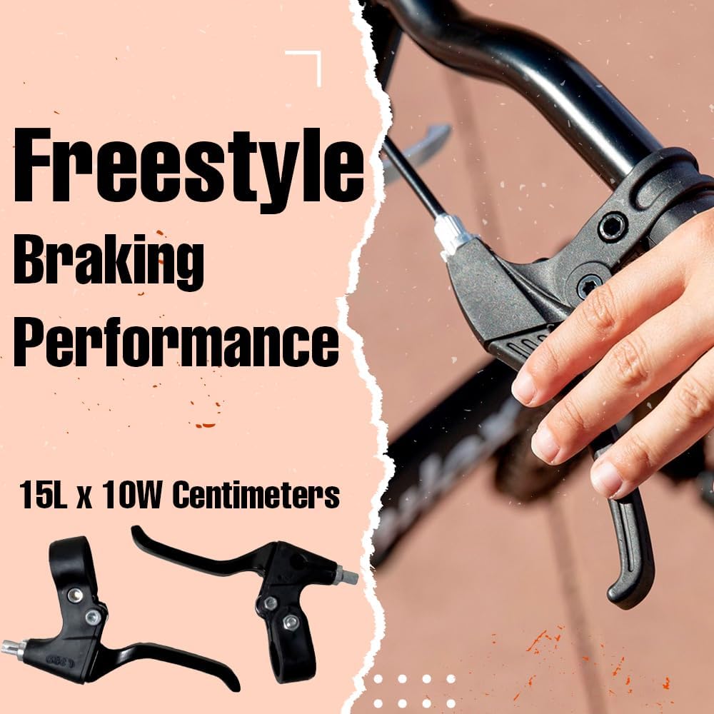 NAJIF Aluminium Bicycle Brake Lever & Clutch Set | Heavy-Duty CNC Alloy Brake Handle Kit | Smooth Responsive Braking | Universal Replacement for MTB, Road, Hybrid & City Cycles | Black 2