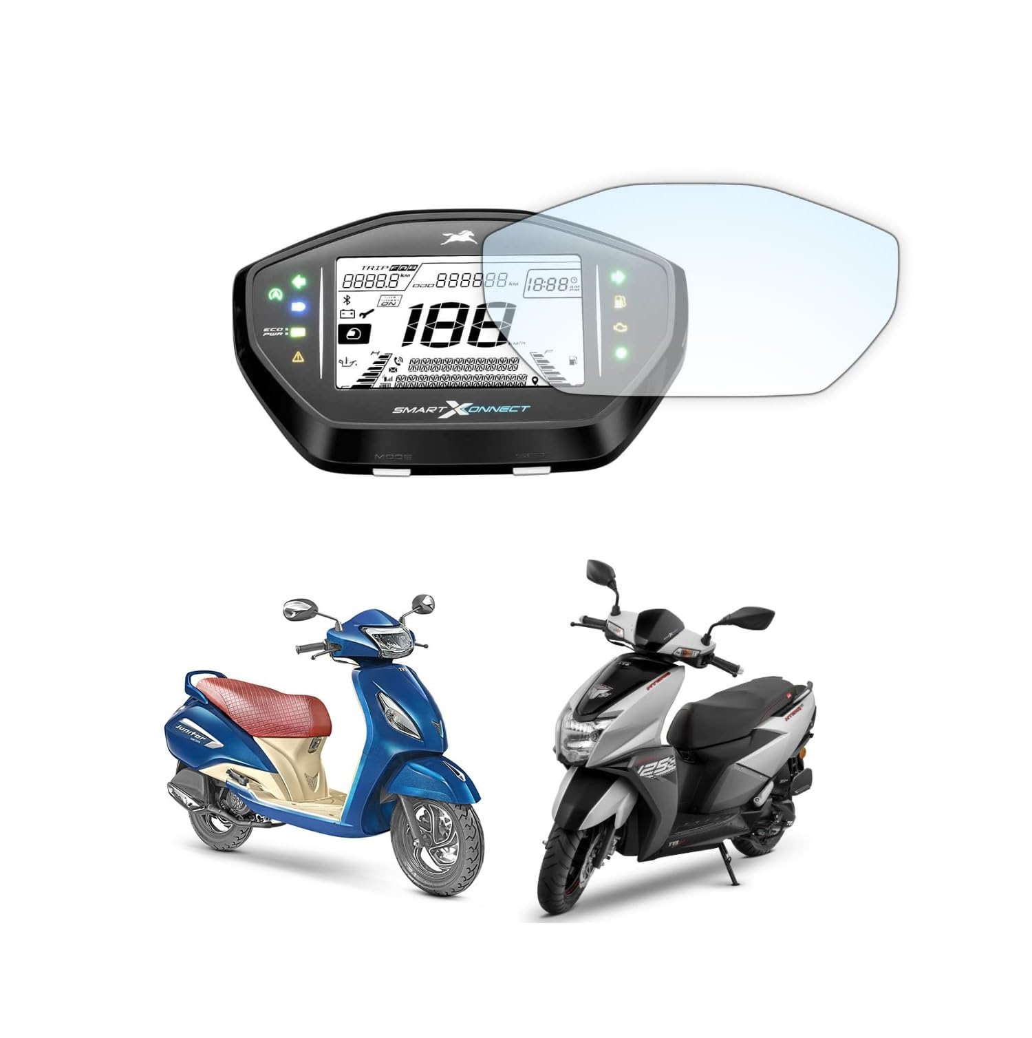 FriendZon 9H Nano Speedometer Scratch Guard Screen Protector Compatible with TVS Jupter ZX Smart Xonnect/TVS Ntorq 125 Bike (Pack Of 1) (B0CBHLN768) Amazon Price History, Amazon Price Tracker