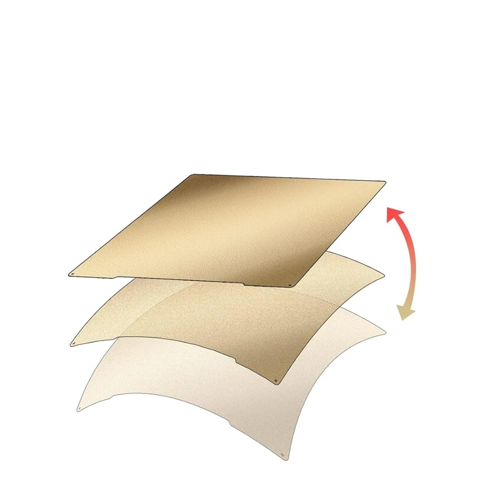 Płyta Konstrukcyjna Elastyczne Łóżko Do Drukowania 241x253,8 Mm Części Drukarki 3D(Pei honeycomb)