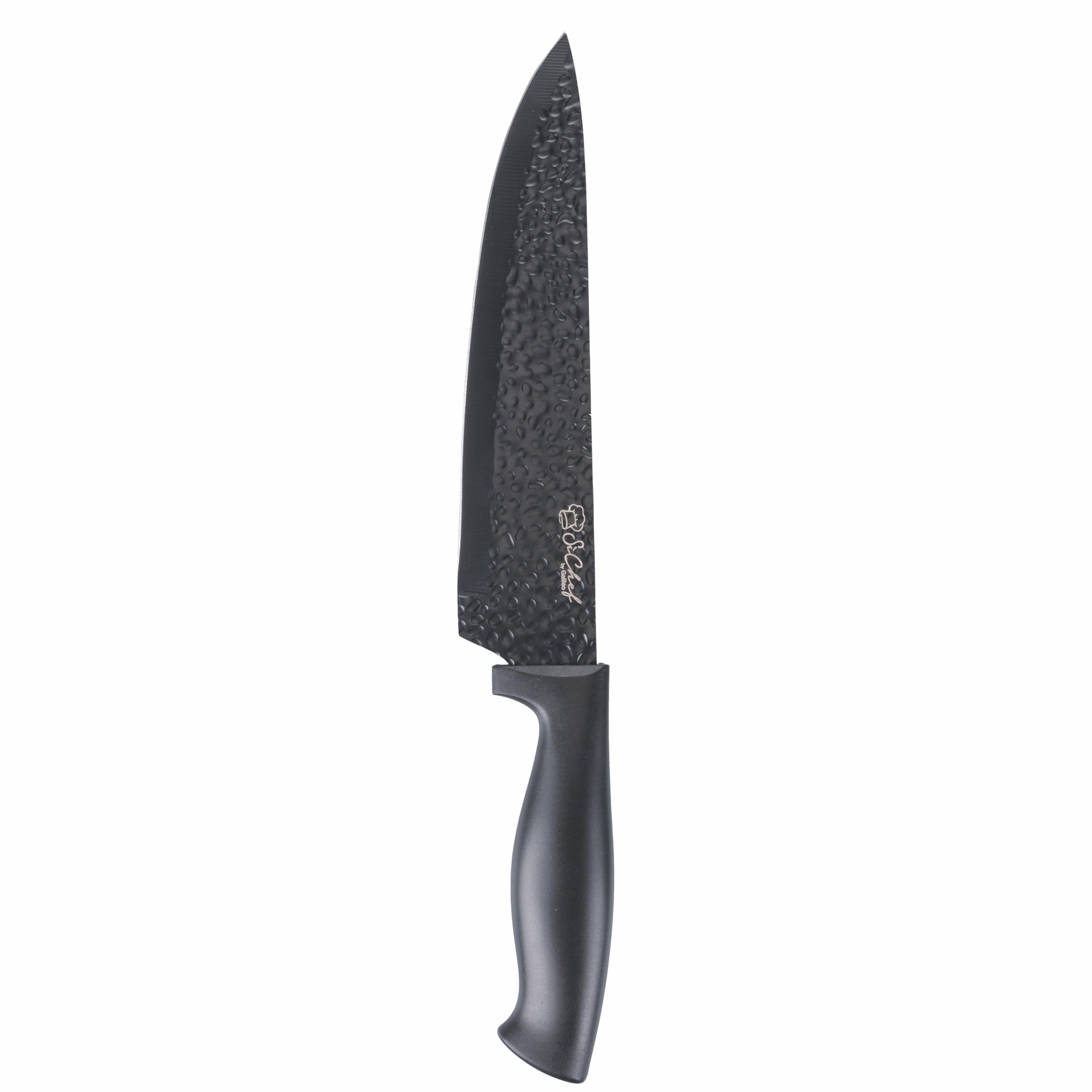 Lacor 39064 Ceppo Portacoltelli Con 5 Coltelli Chef | Set Coltelli Da Cucina Professionali | Acciaio Inox