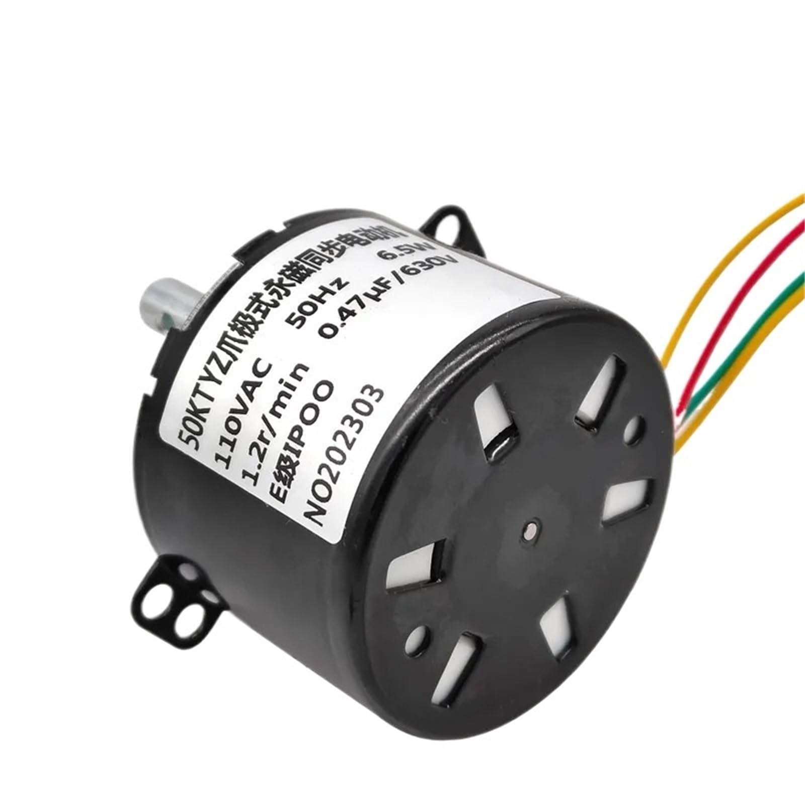 TQSKA 50KTYZ AC 110V/120V/127V Permanent Magnet Synchronous Motor 6W Speed Reducer Motors Controllable Positive And Negative(110VAC-15rpm)