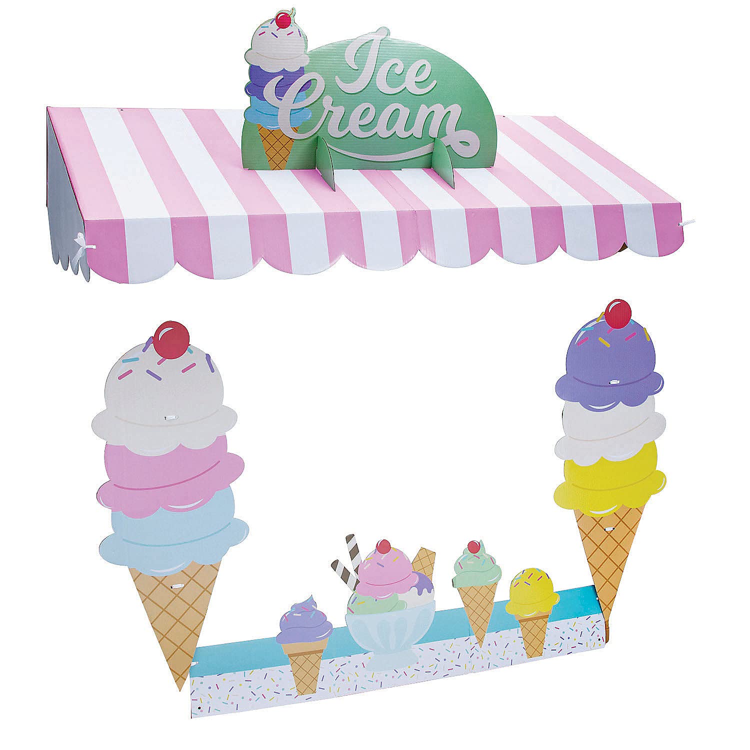 Ice Cream Tabletop Hut Decor
