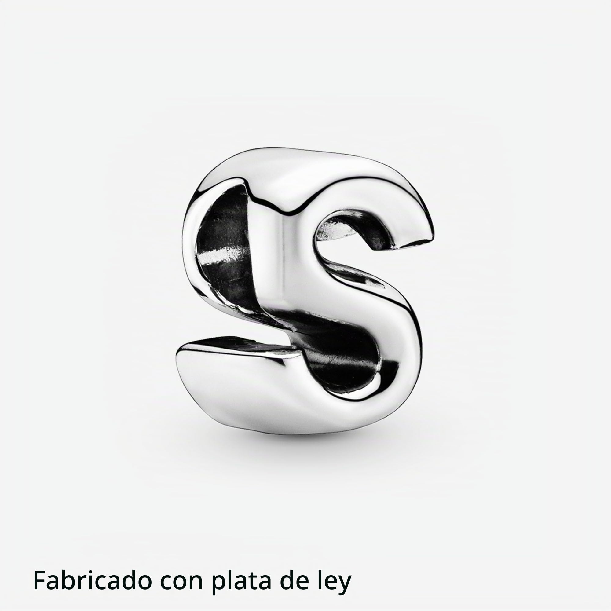 PANDORA Charm 797473 mujer plata letra S