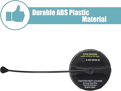 Miniatura 3 de X AUTOHAUX A1644700030 Cubierta del tanque de combustible de la puerta de la cubierta del tanque de combustible Accesorios de repuesto para