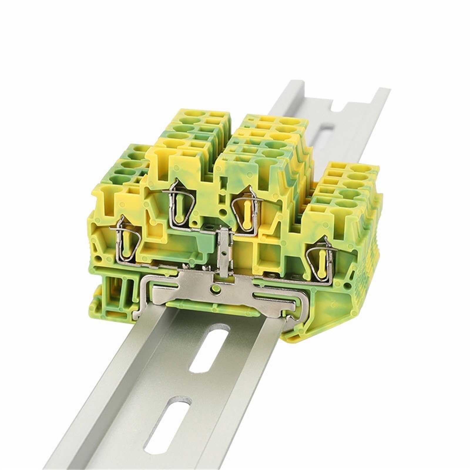 5 connettori elettrici STTB2.5-PE per cavi di messa a terra, gabbia a molla, protezione di messa a terra