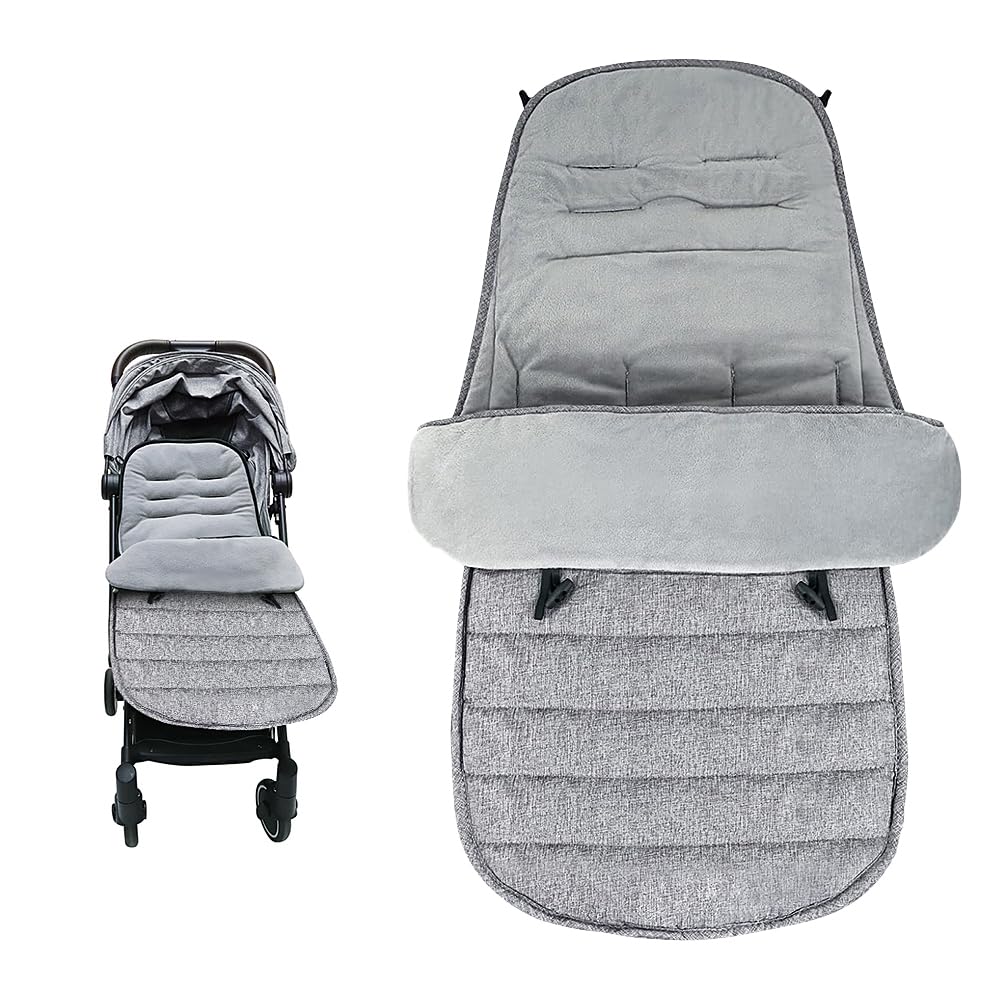 LUFEIS Cosytoes Footmuff, 4-in-1 Universal Footmuff for Pushchair, Pram,  Stroller Buggy, Thickened Baby Stroller Sleeping Bag, Fleece Lined