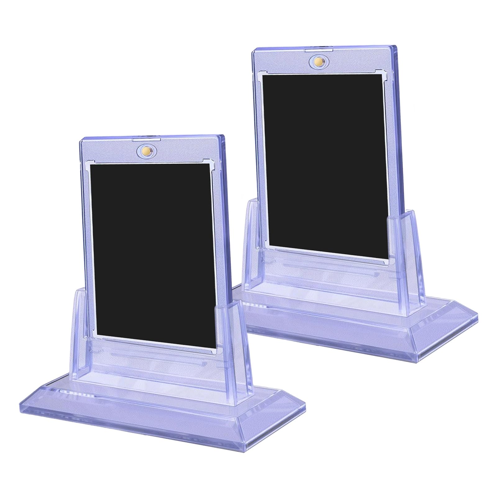 Shurhome Card Protectors with Stable Stand to Showcase Valuable Collectible Cards Clear Card Display Stand