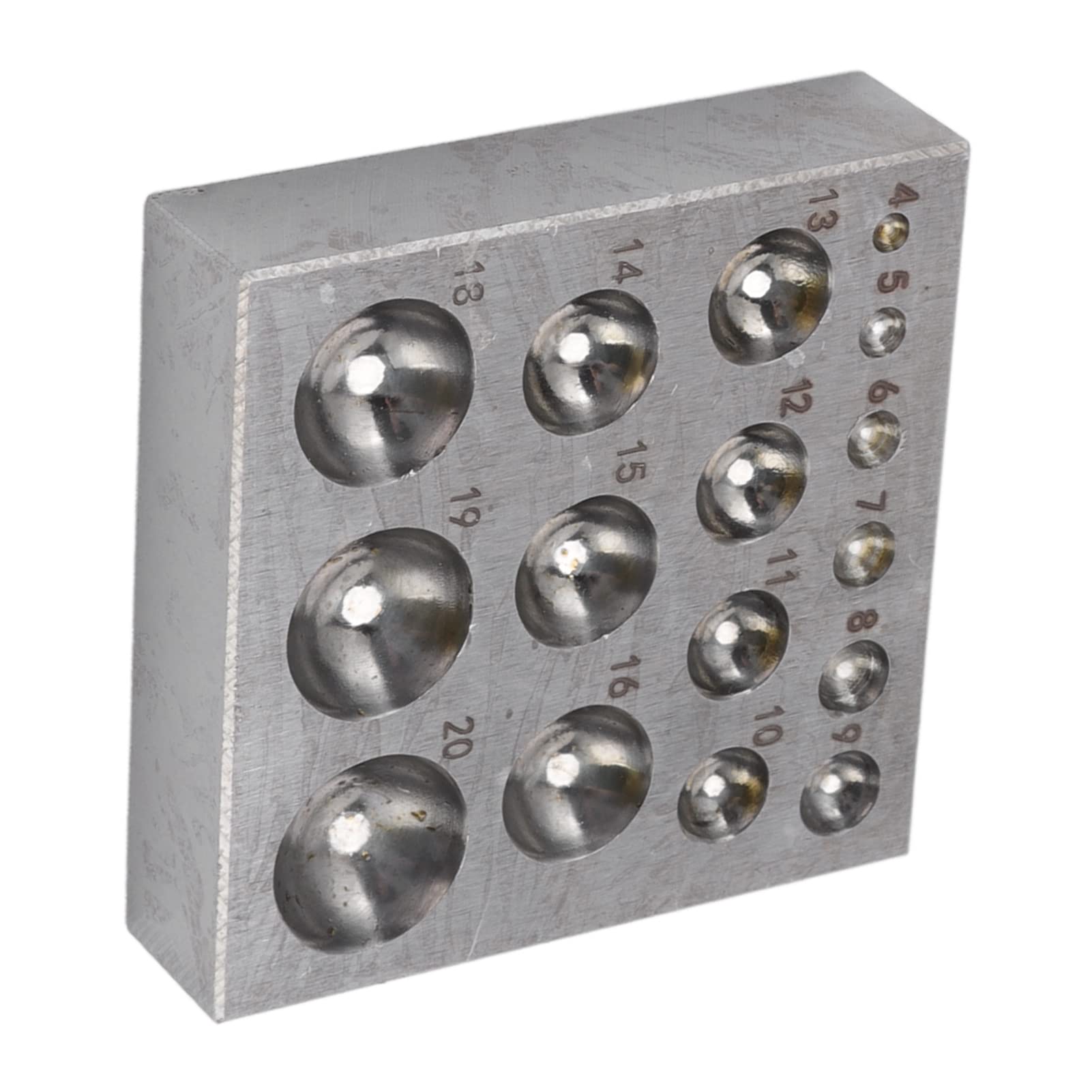 Stahl DAP -Block Halbkreiskreislauf -Metallformwerkzeug Doming Stanzblöcke für Schmuck DAP Blocksteel Blocksteel Doming Blockdoming Die Blockround Blockmetallforming Werkzeug