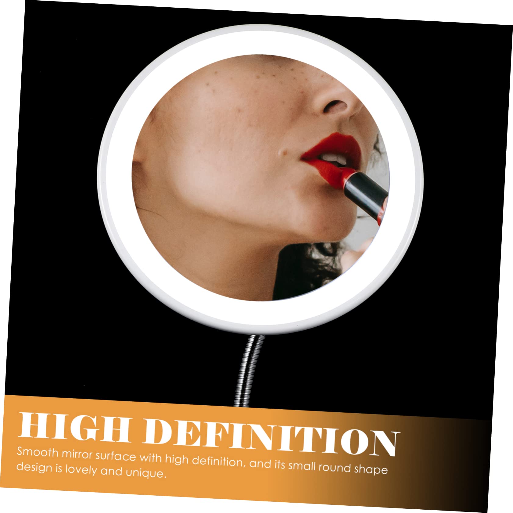 Hemobllo 360grado Specchio Per Trucco Portatile Specchio Ingranditore Resistente All Usura Da Viaggio Piccolo e Pratico Per Uso Quotidiano