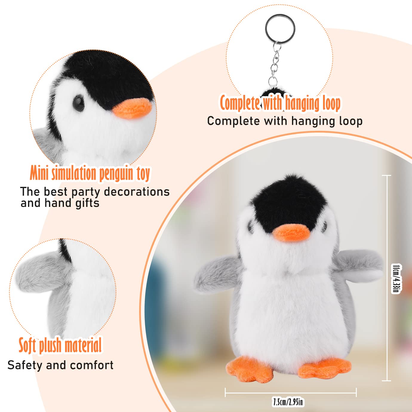 Amazon.co.jp: WXJ13 12個 ミニぬいぐるみ ペンギン ぬいぐるみ