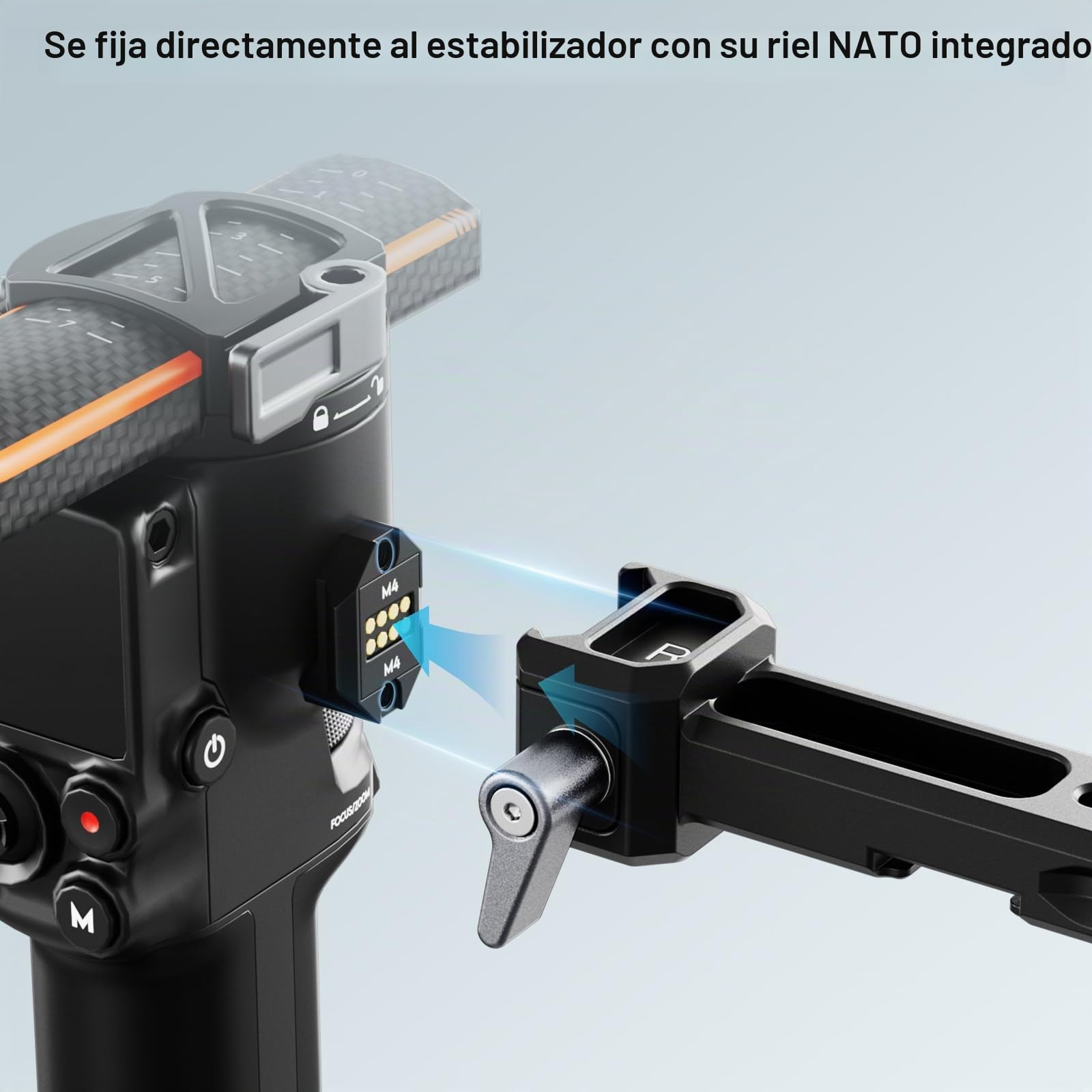 SIRUI Dual Handgrip Empuñadura Grip Doble para dji RS 4/RS 4Pro/RS 3/RS 3 Pro/RS 2/RSC 2/Ronin-S/Ronin-SC, Mango de Cardán con NATO Rail - Am-DSH