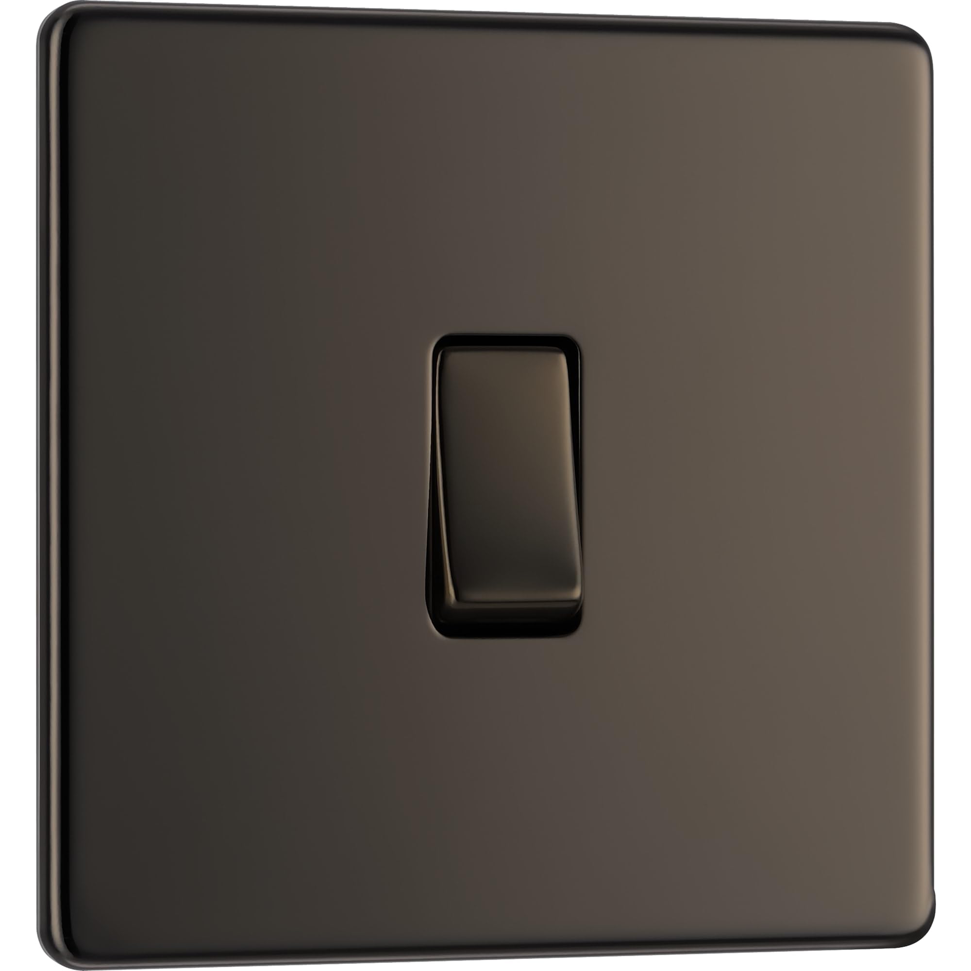B&Q -  Bg Fbn13 Nexus Screwless Flat-Plate Single Intermediate Light Switch 10A