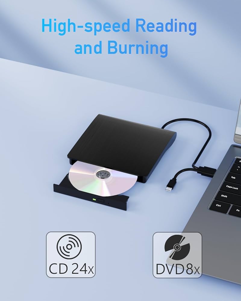 Amazon.com: External CD/DVD Drive for Laptop, USB 3.0 and
