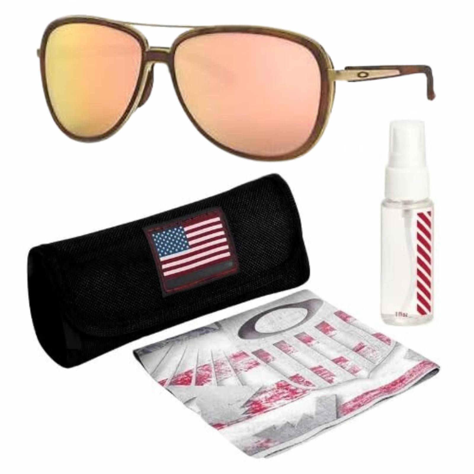 Oakley SPLIT TIME OO4129 Pilot Shape Sunglasses With Official Eyewear Kit