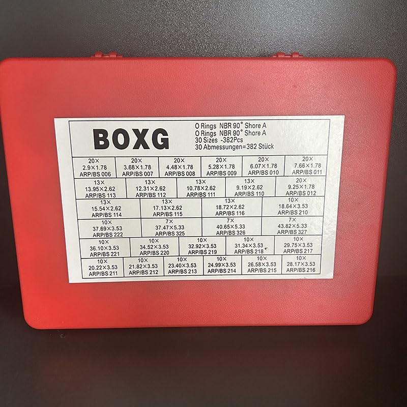 SN70KIT/30 Buna-N Industrial Square O-Ring 347-Piece Master Kit
