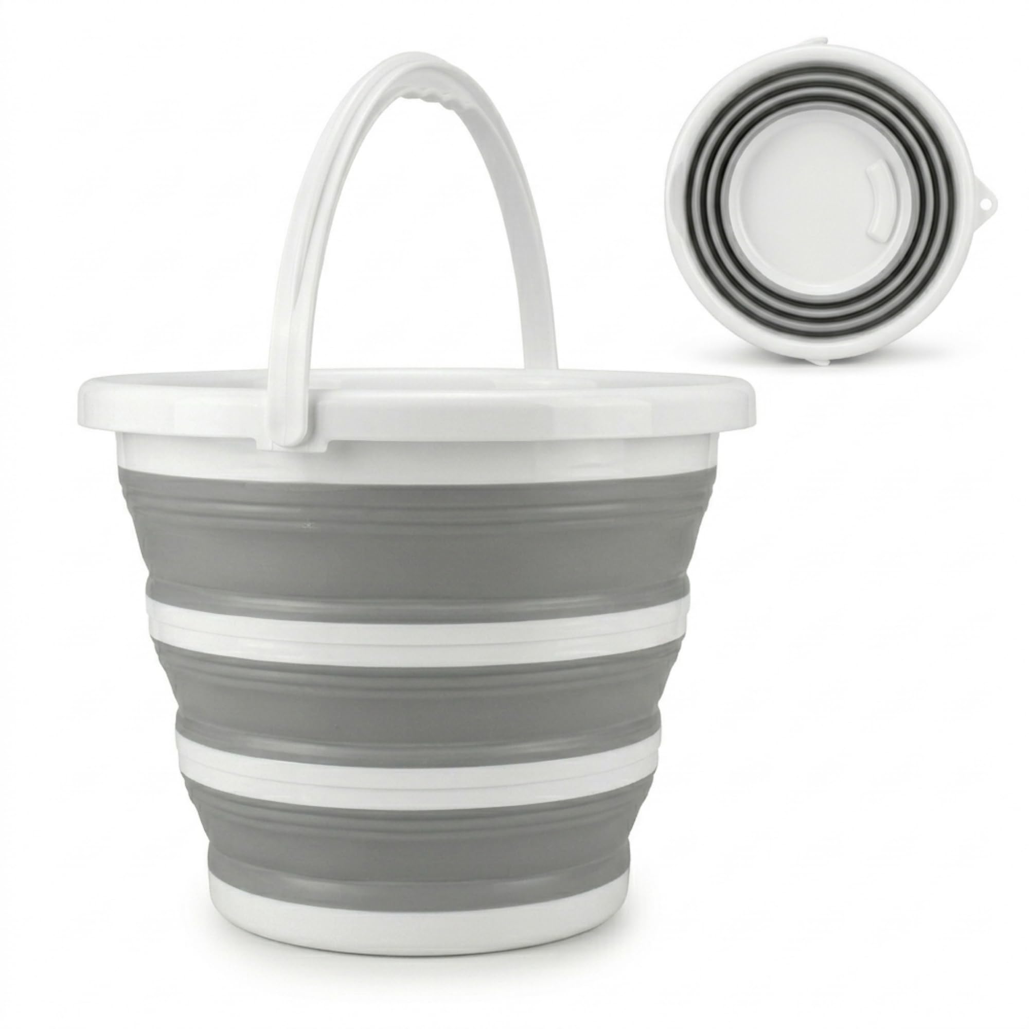 VELOSSIA Barreño Plegable 35L Silicona Resistente con Asas, Cubo Plegable Ropa, Cesto Ropa Multiusos, Incluye 2 Bolsas Delicadas, Cesta Colada, Baño, Camping, Lavado a Mano (35 L.) — view 8
