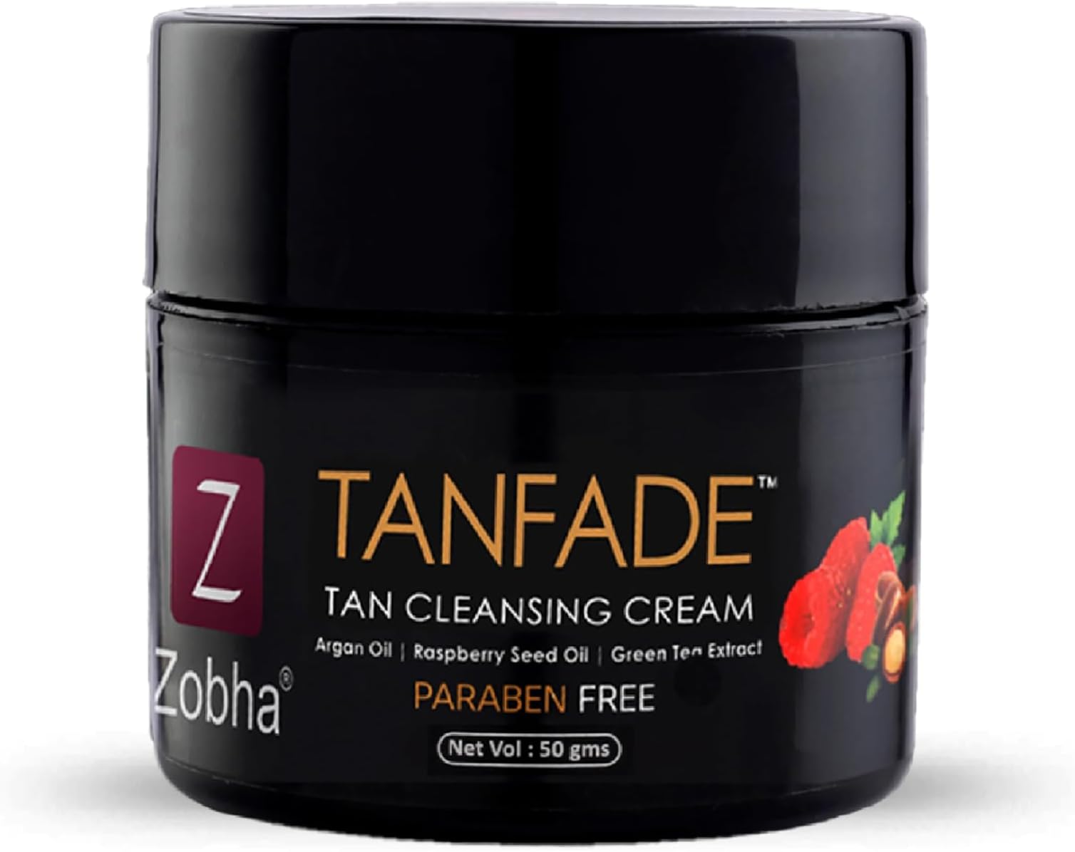 Zobha De-Tan Cream/Pack For Men and Women Tan Removal and Even Skin Tone, Without Bleach, Reduces Dark Spots and Old Scars, 50g