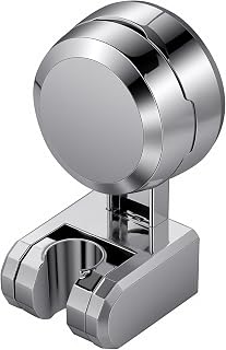 Shower Head Holder,Adjustable Shower Head Holder Suction with Strong Adhesive, No-Drill Showerhead Bracket Wall Mount, Removable Suction Shower Head Holder for Bathroom, RV, and Kids' Shower
