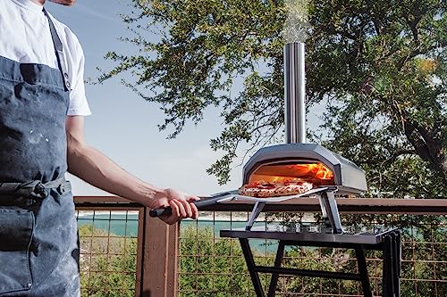 Ooni Karu 12 Multi-Fuel Outdoor Pizza Oven – 12 Inch Pizzas in 60 Seconds - Portable Wood and Gas Fired Pizza Oven with Pizza Stone, Dual Fuel Ooni Pizza Oven