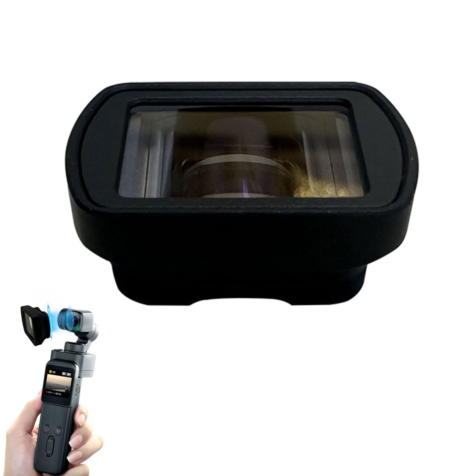 1.15x Lenti Anamorfiche Compatibili con 3, Effetto Blu Striscia le Lente Cinematografica Widescreen, Attaccante Magnetico/vetro a più Rivestimento/ottico