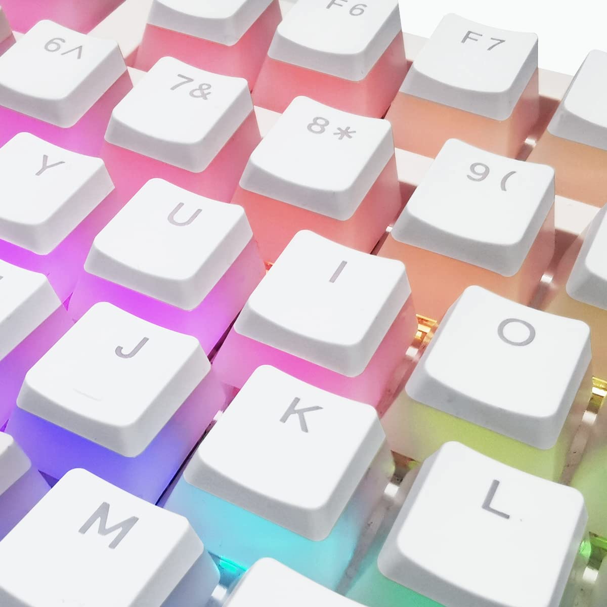 XVX Pudding Keycaps PBT Keycaps, 141 Key+24 Keys Set Custom Keycap