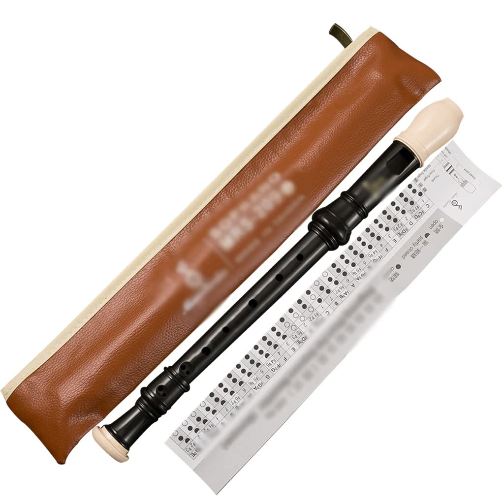 Flauta Dulce Soprano Grabadora Alemana para La Enseñanza Escolar, Flauta Dulce Barroca Profesional De 8 Agujeros, Instrumento De Viento con Bolsa De Almacenamiento, Fácil De Cargar