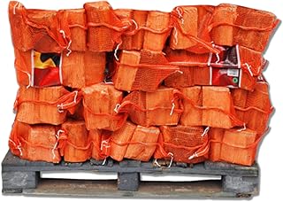 Kiln Dried Premium Softwood Firewood Log Nets - Ready to Burn Easy to Light & Sustainable Sourced - Suitable for Wood Burners Open Fires Firepit Stoves - 45 Nets