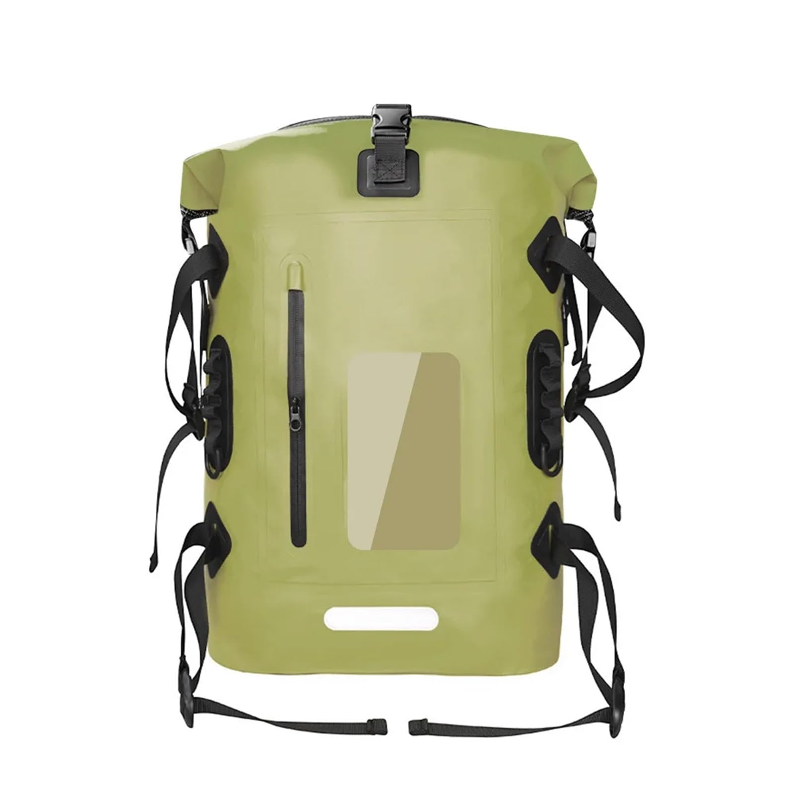 Borsa Impermeabile Borsa stagna impermeabile in PVC, zaino da escursionismo di grande capacità 30 litri, borsa for immersioni e nuoto con separazione tra bagnato asciutto(Green)