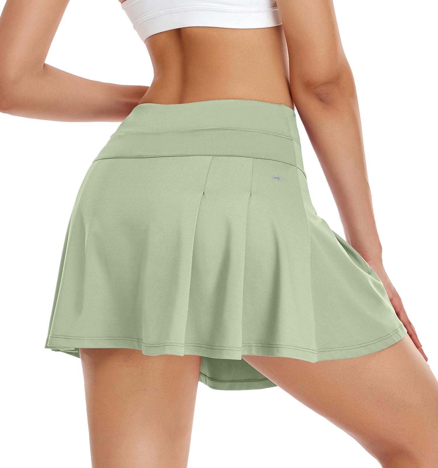 VUTRU Faldas de Tenis para Mujer Falda de Tenis de Cintura Alta con Bolsillos Faldas de Running Falda Deportiva de Golf con Pantalón Interior Falda Pantalón