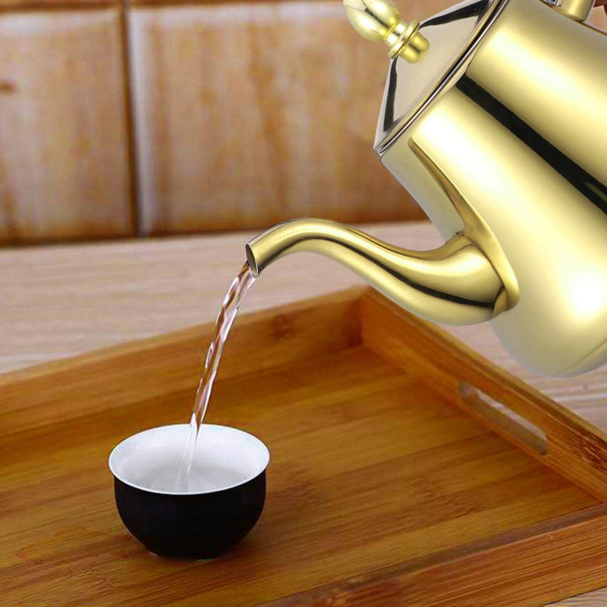piano cottura Bollitore a fischio Versare sopra il bollitore per il caffè Bottiglia d'acqua in acciaio inossidabile Piano cottura Bollitore per il tè Piano cottura Caldaia ad acqua Teiera in cerami