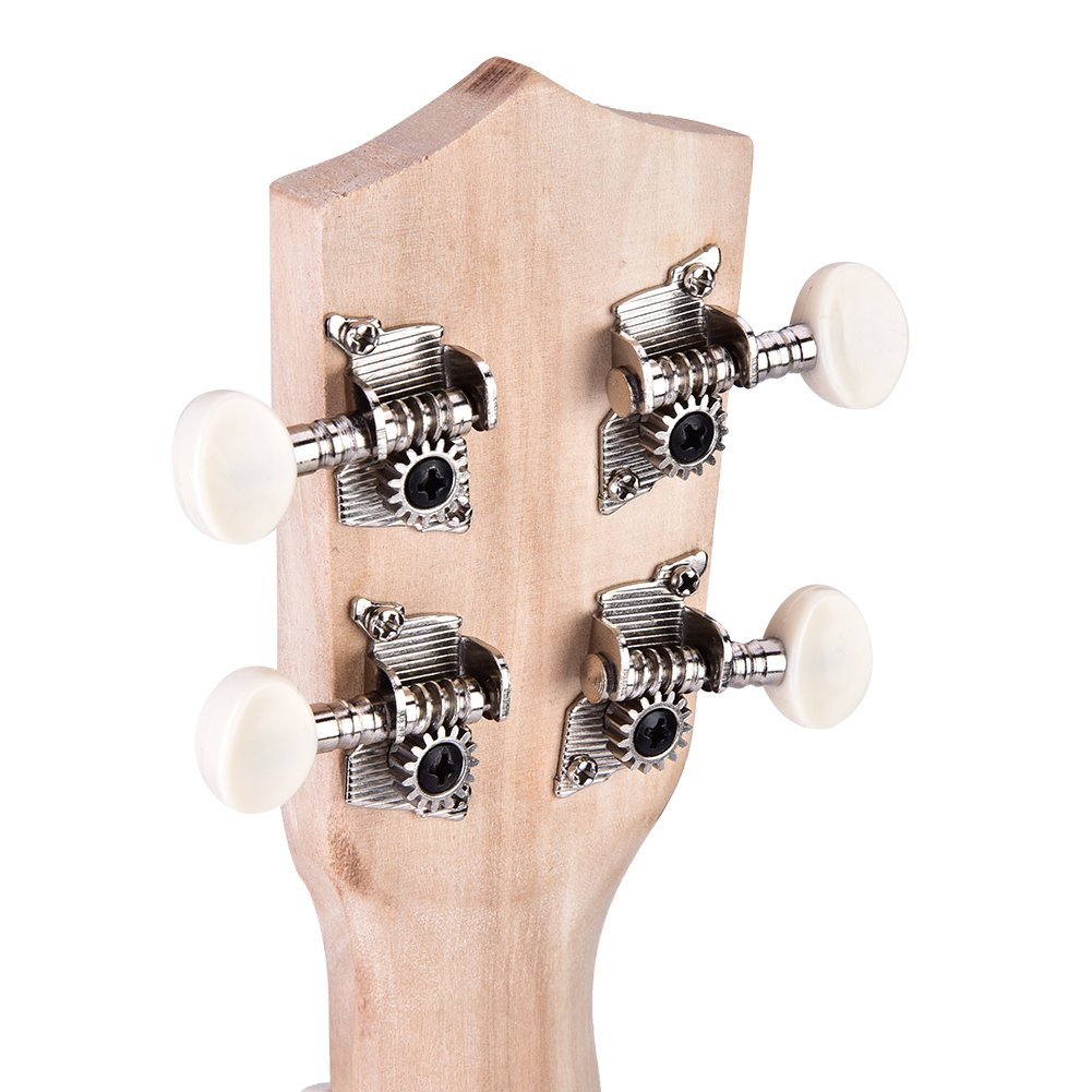 Ukulélé De 53,3 Cm En Forme De Cœur YuuHeeER Rose - Instrument Pour Débutants Et Enfants Avec Peinture Sécurité Mat